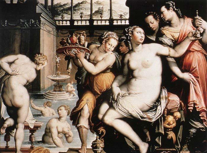 ZUCCHI  Jacopo The Toilet of Bathsheba after 1573 oil painting image